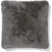 Skinnwille - Fluffy kussen - Grijs - 45x45
