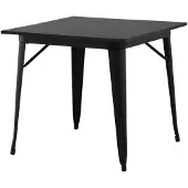 Ebuy24 Tempe eetkamertafel 80x80cm zwart.