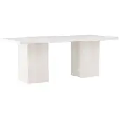 Ebuy24 Olga eetkamertafel 90x200cm wit.