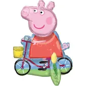Amscan - Peppa Pig - Folie tafel ballon - 1 stuks - Leeg.