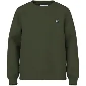 Name it Sweatshirt 'NKMVimo' donkergroen / wit