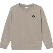 Name it Sweatshirt 'Vimo' donkerbeige / zwart / wit