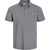 Jack & Jones Shirt 'JJEPaulos' grijs gemêleerd / wit