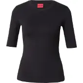 HUGO Shirt 'Darnelia' zwart / wit