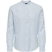 Only & Sons Overhemd 'Caiden' lichtblauw / wit