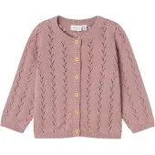 Name it Gebreid vest 'NKFBanni' oudroze