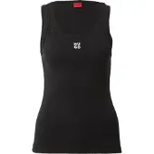 HUGO Top 'Datamia' zwart / wit