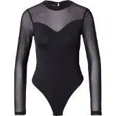 Pieces Shirt body 'PCMILLY' zwart