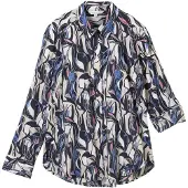 Tom Tailor Blouse crème / blauw / marine / pitaja roze