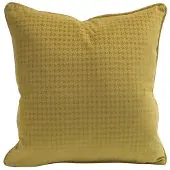 Eurofirany Olijfgroene Pepita Sierkussenhoes - Zacht Velours 40x40 cm