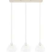Light & Living 3 Lichts Hanglamp Bisho Creme Design 94cm