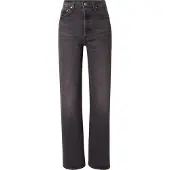 Levi's Jeans 'Ribcage Full Length' black denim