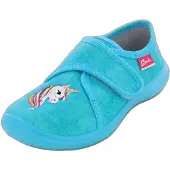 Beck Huisschoenen azuur / geel / pink / wit