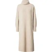 Pieces Gebreide jurk taupe