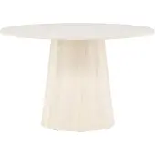 Venture Home Lanzo eetkamertafel Ø120 cm whitewash.