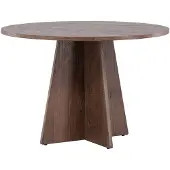 Ebuy24 Bootcut eetkamertafel Ø110 cm mocca.