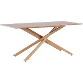 Ebuy24 Piazza eetkamertafel 90x180 cm mocca.