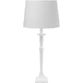 PR Home Tafellamp Salong Sofia Lin, wit / opaal, Woon-/ Eetkamer, Textiel / Stof / Zijde, Tafellamp