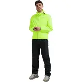 Rogelli Commuter Core Regenpak Dames en Heren - Waterdicht - Regenjas en Regenbroek - Geel Zwart - Maat 3XL