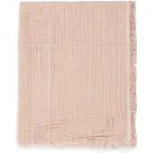 Jollein Baby Deken Ledikant - 120x120cm - Fringe - Moonstone/Ivory - GOTS