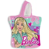 Barbie Poncho, Hearts - 50 x 100 cm - Polyester