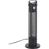 Beliani KRAKATOA - Terrasverwarmer - Zwart - Aluminium