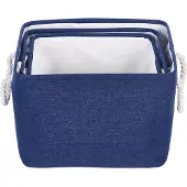 Beliani DARQAB - Manden set van 3 - Donkerblauw - Polyester