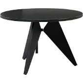 Beliani OLMETTO - Tuintafel - Zwart - 110 x 83 cm - Aluminium