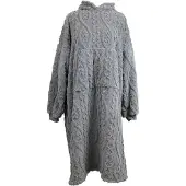 Unique living hoodie pleun dark grey -78x120cm