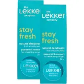 The Lekker Company deodorant crème pepermunt & rozemarijn duoverpakking