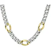 The Jewelry Collection Goud met Zilveren Collier gourmet 8 5600279