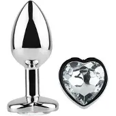 Afterdark Heart Shaped Butt Plug White Size S
