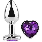 Afterdark Heart Shaped Butt Plug Purple Lavender Size S