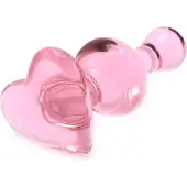 Kiotos Glass - Roze Buttplug Van Glas Met Hartje