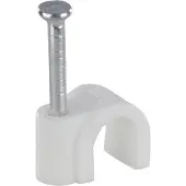 Q-Link Kabelclip | | 6 mm (20 stuks, Rond, Wit)