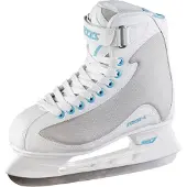 Roces – RSK 2 – IJshockeyschaatsen – Schaatsen Dames – Wit Blauw – Stevige Constructie & RVS IJzer – Maat EU 40