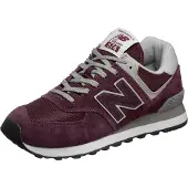New Balance Sneakers laag '574' poederroze / robijnrood / wit