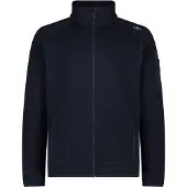 CMP - Jacket Jacquard Knitted 3H60747N - Fleecevest 46, blauw/zwart