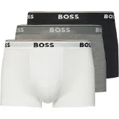 BOSS Boxershorts 'Power' grijs gemêleerd / zwart / wit