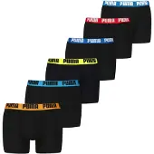 Puma Boxershorts 'Everyday' hemelsblauw / geel / oranje / zwart