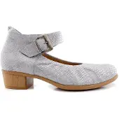 Durea 5682 wijdte H Bandschoenen | Maat 4.5 Dames Zilver