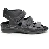 Durea 7272 wijdte H Sandalen | Maat 6 Dames Zwart