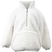 Unique living hoodie willow kids dove white -43x47cm