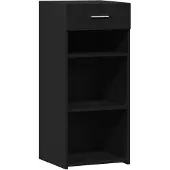 vidaXL Dressoir 40x42,5x93 cm bewerkt hout zwart