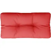 vidaXL Palletkussen 70x40x12 cm stof rood