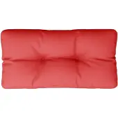 vidaXL Palletkussen 80x40x12 cm stof rood