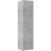 vidaXL Hoge kast 45x42,5x185 cm bewerkt hout betongrijs