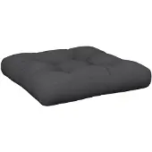 vidaXL Palletkussen 58x58x10 cm stof zwart