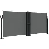 vidaXL Windscherm uittrekbaar 100x600 cm antraciet