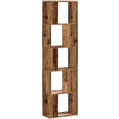 vidaXL Boekenkast 5-laags 45x23,5x162,5 cm bewerkt hout oud hout